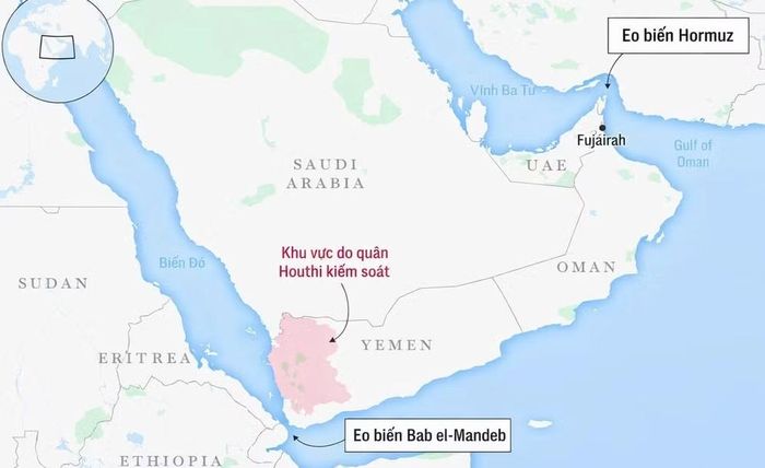 Một quan chức cấp cao của Houthi hồi đầu tuần tuyên bố lực lượng này sẵn sàng phong tỏa eo biển Bab el-Mandeb nếu Ả rập Xê út tiếp tục không kích Yemen. Theo Press TV, động thái đó có thể đẩy giá dầu lên 200 USD/thùng.