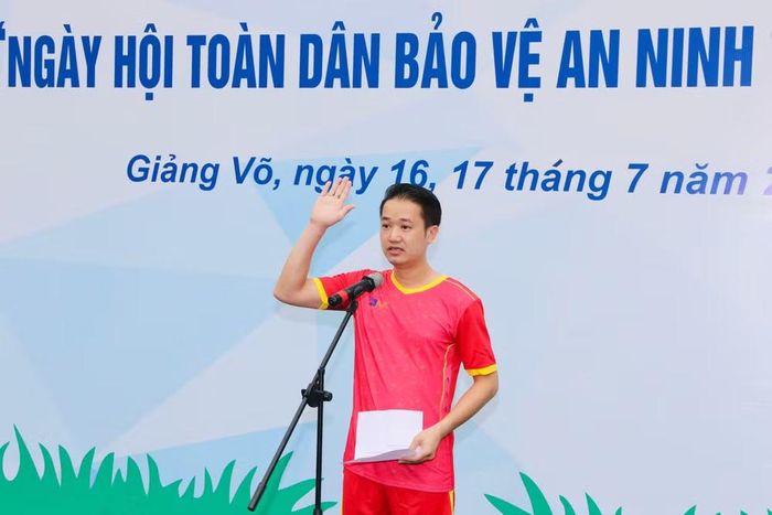 Đại diện cầu thủ khẳng định quyết tâm thi đấu cống hiến, thể hiện tinh thần thể thao cao thượng, đoàn kết