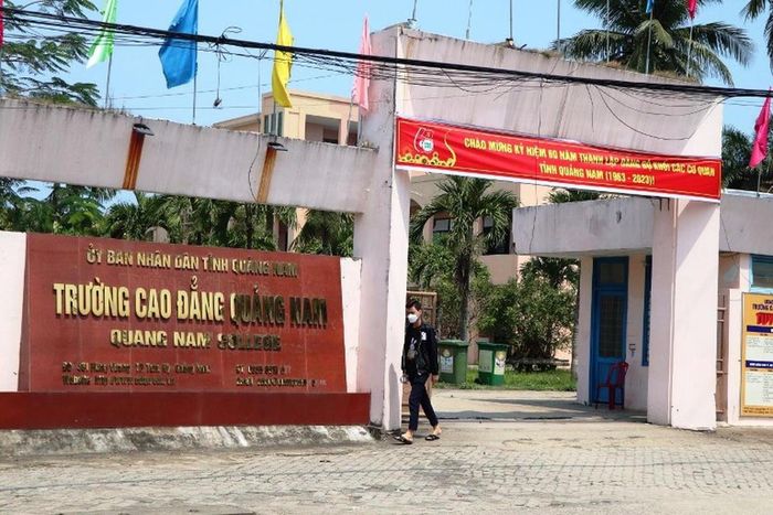 Một góc trụ sở Trường Cao đẳng Quảng Nam. Ảnh: CD.