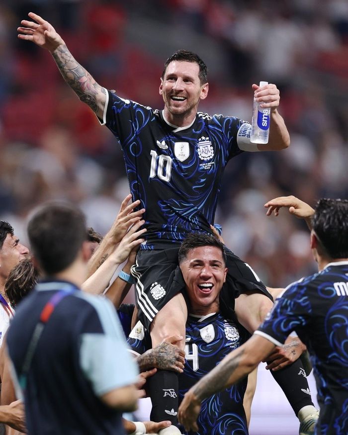  Messi là điểm tựa lớn nhất của tuyển Argentina. Ảnh: AFA. 