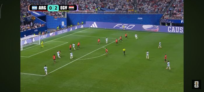  Messi kiến tạo cho Romero trong trận gặp Ai Cập. 