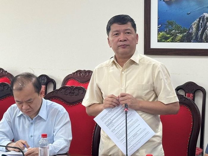 Ông Tạ Văn Hạ, Phó Chủ nhiệm Ủy ban Văn hóa và Xã hội phát biểu tại buổi làm việc. Ảnh: Hải Yến