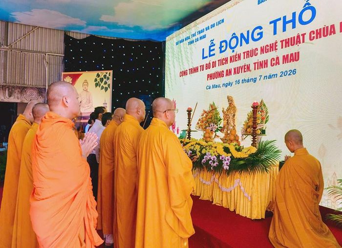 Nghi thức động thổ công trình tu bổ di tích kiến trúc nghệ thuật quốc gia Chùa Phật Tổ