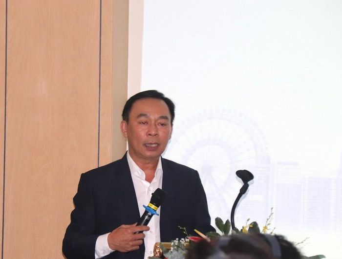 Ông Trương Văn Tiến, Giám đốc Trung tâm Xúc tiến Đầu tư, Thương mại và Du lịch tỉnh Khánh Hòa phát biểu
