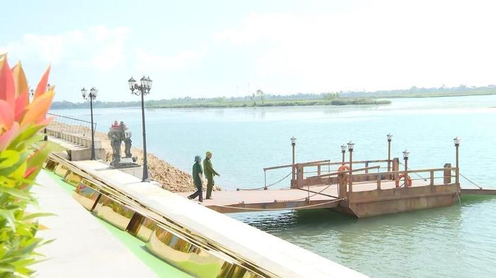 Quang cảnh Di tích lịch sử cấp Quốc gia Bến phà II Long Đại (xã Trường Ninh, tỉnh Quảng Trị). Ảnh: TTXVN phát