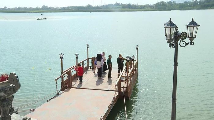 Quang cảnh Di tích lịch sử cấp Quốc gia Bến phà II Long Đại (xã Trường Ninh, tỉnh Quảng Trị). Ảnh: TTXVN phát