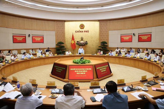 Phó Thủ tướng Thường trực khẳng định, Đảng ủy Chính phủ sẽ nghiêm túc tiếp thu ý kiến kết luận của Đoàn kiểm tra, chủ động tổ chức thực hiện tốt các nhiệm vụ được giao trong bối cảnh mới - Ảnh: VGP/Phương Nguyên