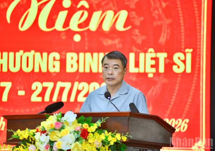 Thủ tướng Chính phủ Lê Minh Hưng phát biểu ý kiến tại buổi lễ. (Ảnh: Thanh Giang)