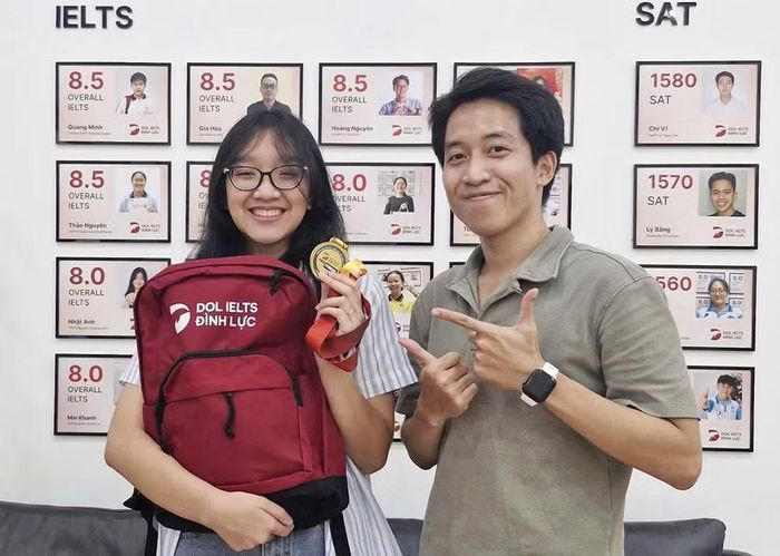 Lâm Tử Quỳnh sau khi giành 8.5 IELTS. (Ảnh: nhân vật cung cấp)