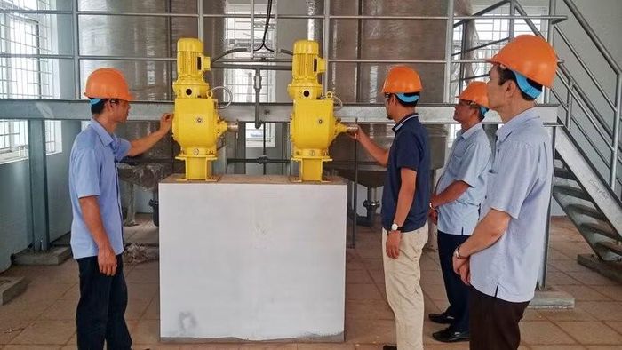 Nhà máy nước nam hồ Núi Cốc (Thái Nguyên) có công nghệ hiện đại, công suất 50 nghìn m3/ngày.