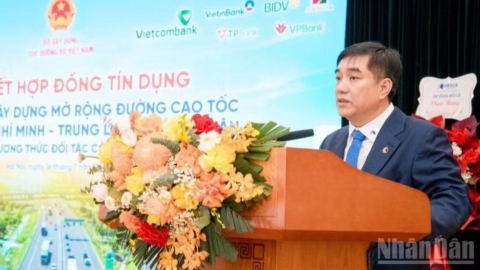 Ông Hồ Minh Hoàng, Chủ tịch Hội đồng quản trị Tập đoàn Đèo Cả phát biểu.