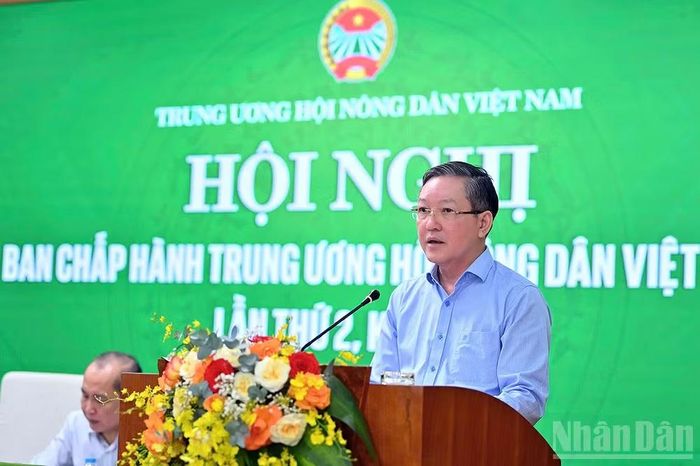 Đồng chí Lương Quốc Đoàn phát biểu khai mạc hội nghị.