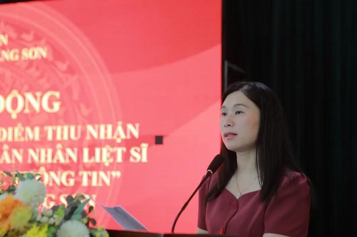 Đồng chí Trần Thanh Nhàn, Tỉnh ủy viên, Phó Chủ tịch Ủy ban nhân dân tỉnh Lạng Sơn, phát biểu tại Lễ phát động.