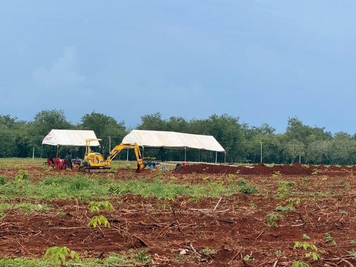 Khu vực tìm kiếm hài cốt liệt sĩ tại xã Minh Đức.
