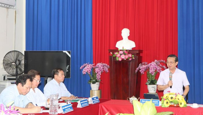  Phó Chủ tịch UBND TPHCM Bùi Minh Thạnh phát biểu chỉ đạo tại biểu làm việc. Ảnh: THÀNH HUY 