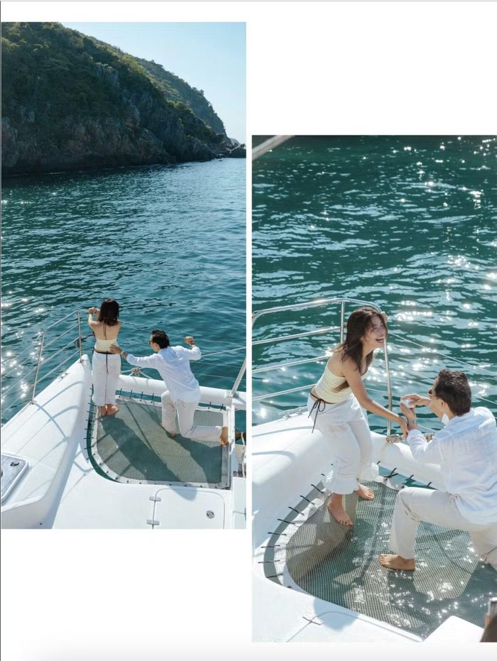 Màn "đột kích" cầu hôn đầy ngẫu hứng nhưng vô cùng lãng mạn của anh chàng Việt kiều Đức dành cho bạn gái. (Ảnh: FB Will và Tina)