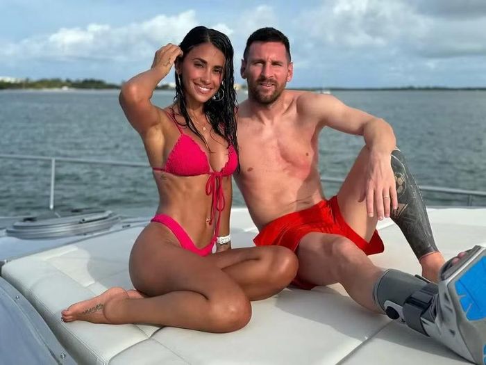 Antonela Roccuzzo sẽ tiếp tục cổ vũ Lionel Messi và tuyển Argentina trong trận chung kết gặp Tây Ban Nha. Ảnh: Instagram.