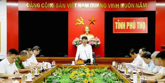 Ông Nguyễn Khắc Hiếu - Phó Chủ tịch UBND tỉnh Phú Thọ phát biểu (Ảnh: phutho.gov.vn).