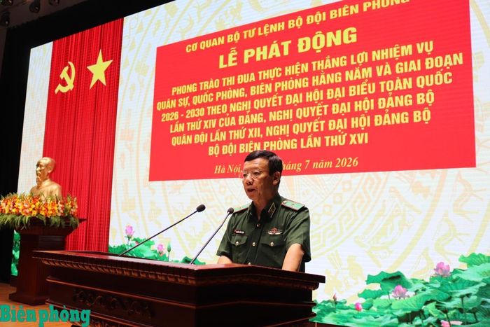 Thiếu tướng Nguyễn Đức Mạnh phát biểu chỉ đạo tại buổi Lễ. Ảnh: Thủy Nguyên