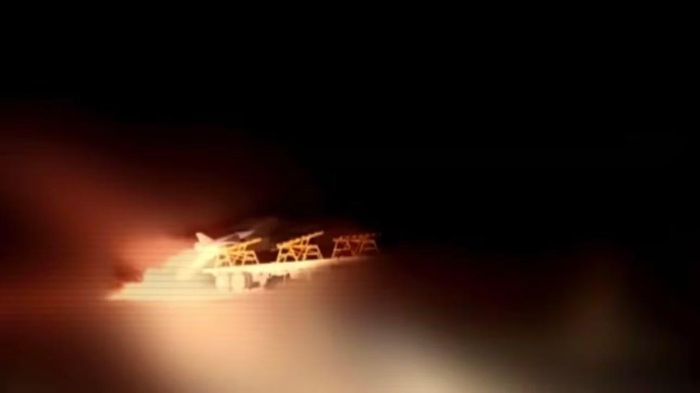 Hình ảnh cắt từ video cho thấy máy bay không người lái Iran đang lao về mục tiêu Mỹ ở Jordan