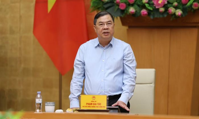  Phó Thủ tướng Thường trực Phạm Gia Túc phát biểu. Ảnh: VGP 