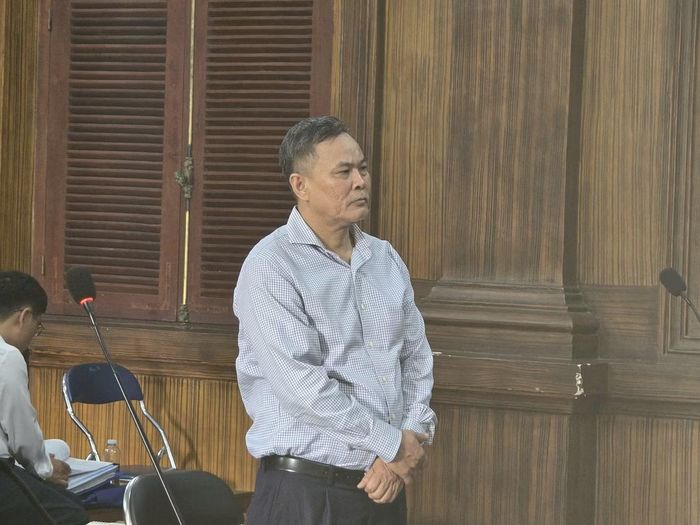 Ông Nguyễn Duy Hùng tại phiên tòa hôm nay 16/7.