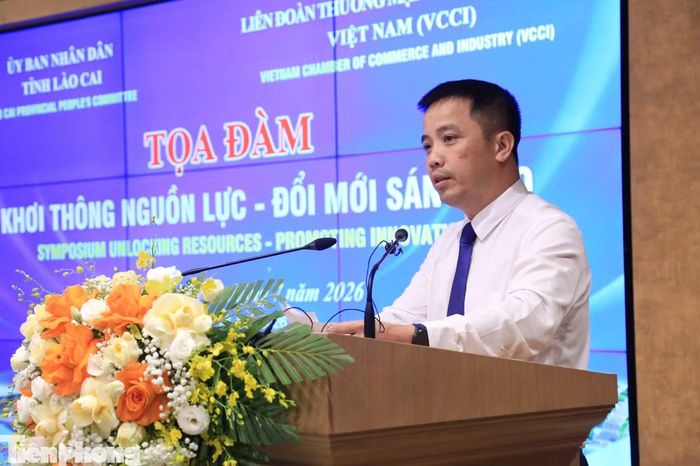 Ông Đậu Anh Tuấn, Phó Tổng Thư ký VCCI phát biểu tại chương trình.