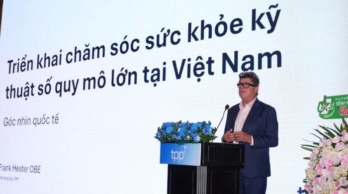 Ông Frank Hester OBE, Nhà sáng lập Công ty TPP, Vương quốc Anh, chia sẻ tại hội thảo.