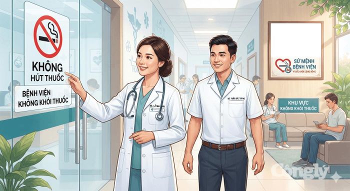 Việc duy trì một không gian hoàn toàn không khói thuốc tại các bệnh viện là yêu cầu khắt khe về mặt chuyên môn. (Ảnh minh họa)