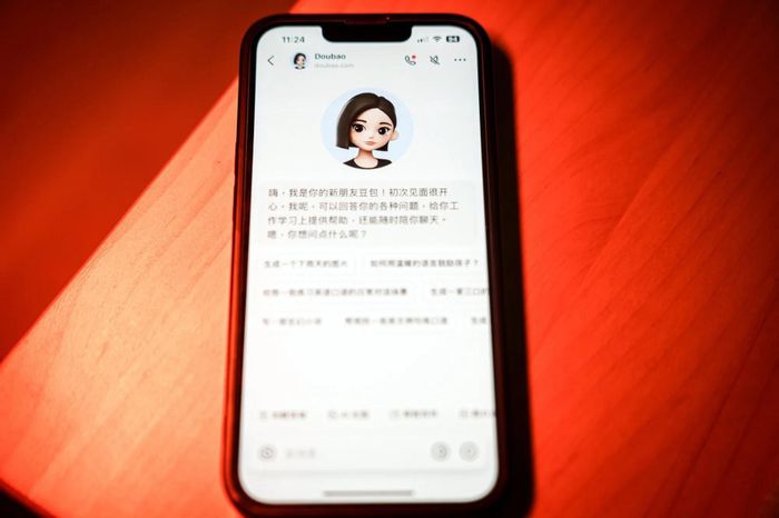 Ứng dụng Doubao AI của ByteDance. Ảnh: Bloomberg