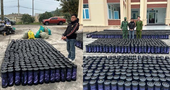 Đối tượng Phạm Đinh Đạt cùng vật chứng bị thu giữ.