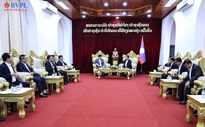 Toàn cảnh buổi tiếp.