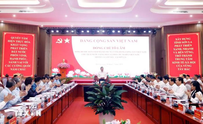Tổng Bí thư, Chủ tịch nước Tô Lâm phát biểu chỉ đạo. (Ảnh: Thống Nhất/TTXVN)