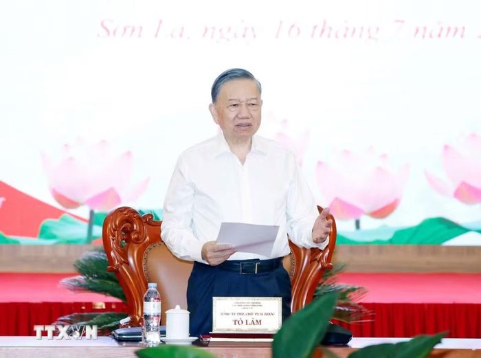 Tổng Bí thư, Chủ tịch nước Tô Lâm phát biểu chỉ đạo. (Ảnh: Thống Nhất/TTXVN)