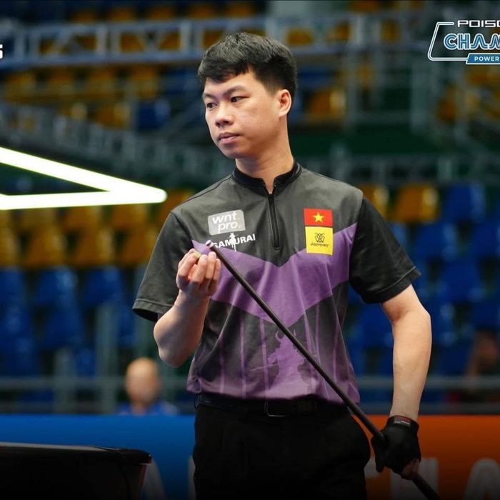 Lường Đức Thiện giành chức vô địch châu Á lần đầu tiên cho billiard Việt Nam. Ảnh: FBNV