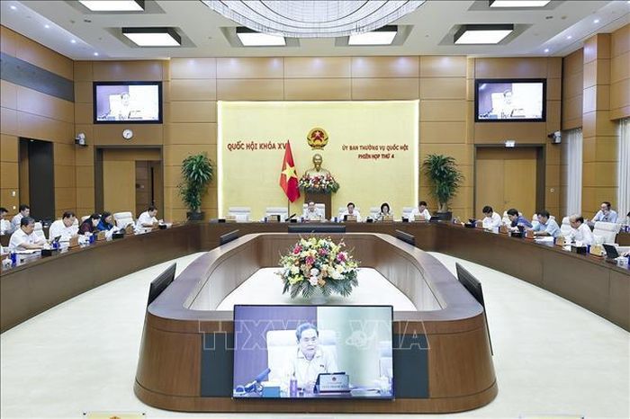 Chủ tịch Quốc hội Trần Thanh Mẫn phát biểu. Ảnh: Doãn Tấn/TTXVN