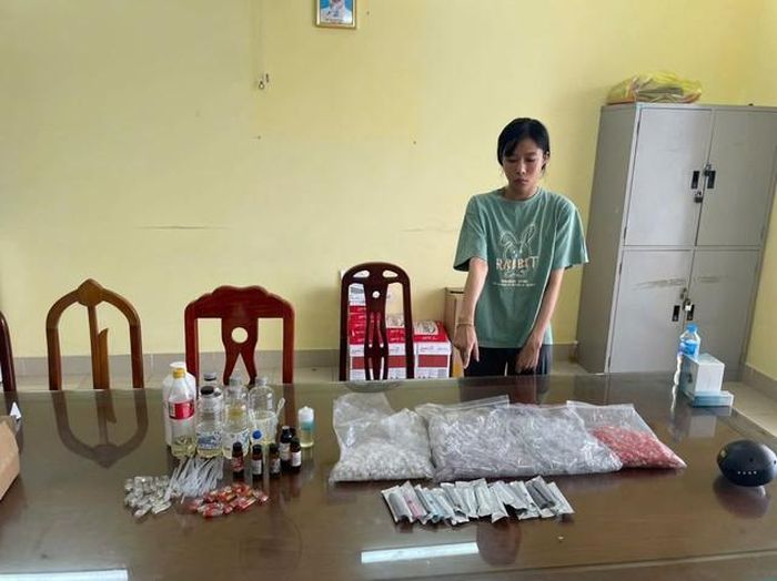 Nguyễn Thị Tố Nga tại cơ quan công an. Ảnh: Công an tỉnh Quảng Ninh.