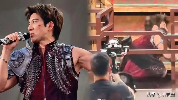 Vương Lực Hoành gặp tai nạn sân khấu nguy hiểm khiến khán giả không khỏi lo lắng. 