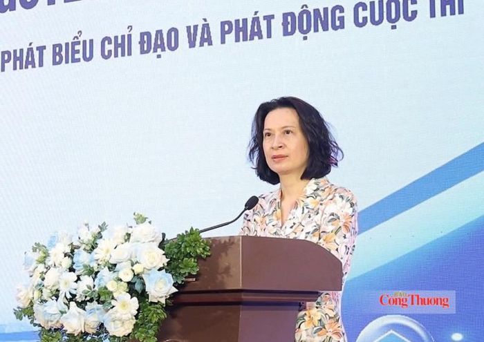Thứ trưởng Bộ Y tế Nguyễn Thị Liên Hương phát biểu tại lễ phát động - Ảnh: Tuấn Dũng