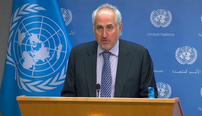 Người phát ngôn của TTK LHQ Stephane Dujarric. Ảnh: Reuters.