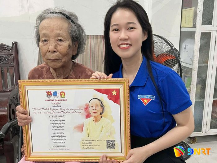 Mô hình “Tuổi trẻ Thanh Khê gìn giữ thơ ca từ Mẹ Việt Nam Anh hùng”. Ảnh: LÊ PHẠM