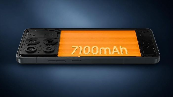 Edge 70 Max sở hữu viên pin công nghệ silicon-carbon có dung lượng lên tới 7,100mAh