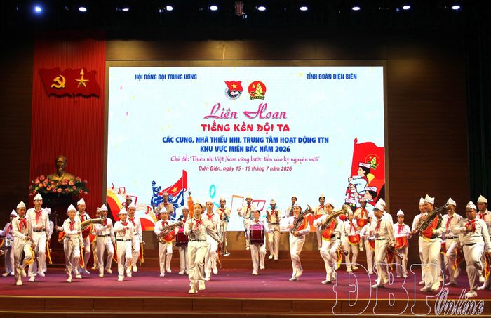 Phần dự thi của Trung tâm Hoạt động Thanh thiếu nhi tỉnh Điện Biên.