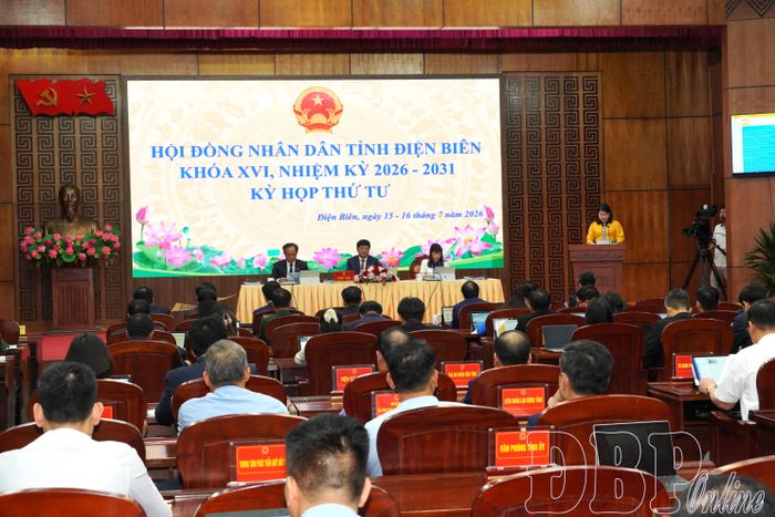 Toàn cảnh Kỳ họp thứ tư, HĐND tỉnh khóa XVI, nhiệm kỳ 2026 - 2031.