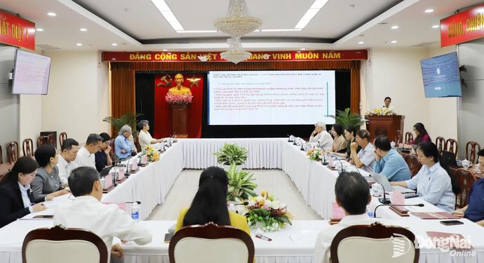 Các đại biểu trình bày tham luận tại hội thảo. Ảnh: My Ny