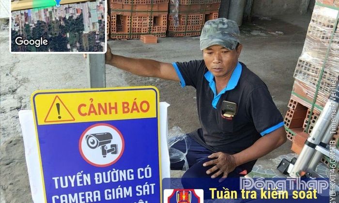 Camera được lắp kèm cảnh báo để người dân chấp hành tốt hơn khi tham gia giao thông.