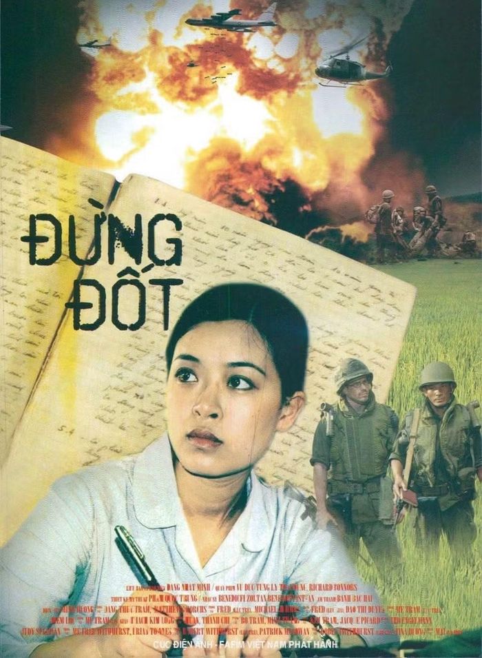 Poster phim "Đừng đốt", một bộ phim hay về cuộc đời liệt sĩ - bác sĩ Đặng Thùy Trâm.