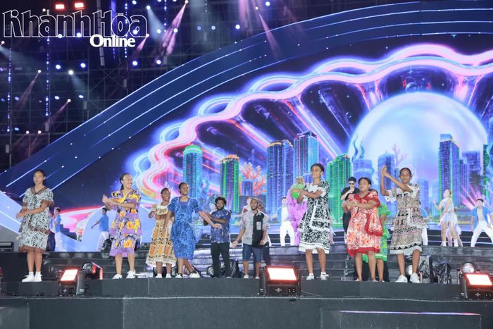 Đoàn nghệ thuật đến từ Vanuatu tham gia biểu diễn tại Festival.