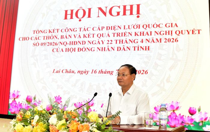 Đồng chí Lê Minh Ngân - Bí thư Tỉnh ủy, Chủ tịch HĐND tỉnh phát biểu chỉ đạo.