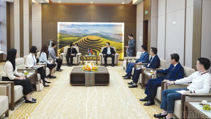 Quang cảnh buổi tiếp.
